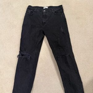 Abercrombie Black Distressed Jeans
